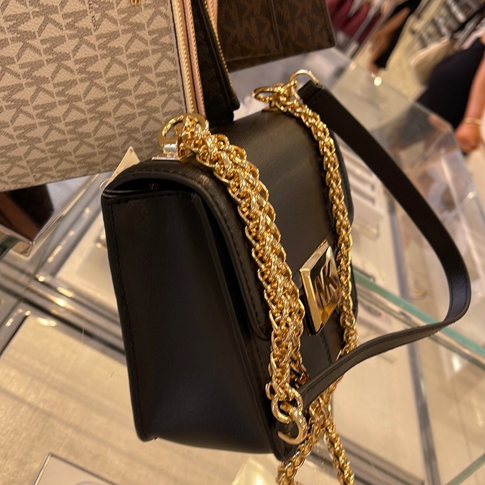 MICHAEL KORS SONIA SMALL SHOULDER XBODY BLACK COLOR - Picture 5 of 16
